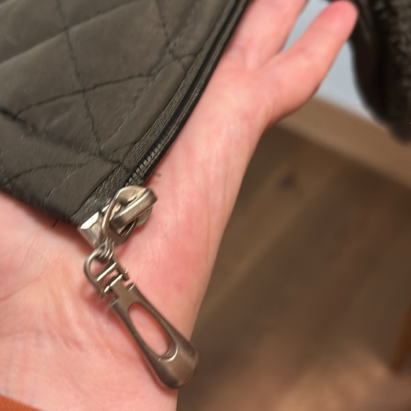 Denim&Co Quilted Forrest Green Fleece Vest - Picture 5 of 7